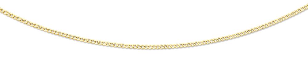 9kt Yellow Gold Open Curb Necklace 60cm
