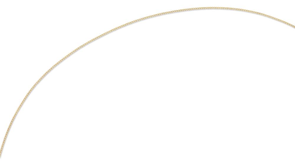 45cm Flat Curb Chain in 9kt Yellow Gold
