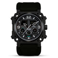 Infantry Analogue-Digital Black Silicone Strap Men Watch FS-011-BLK-BR