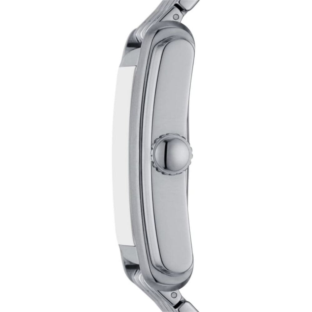 Fossil Carraway White Dial Silver Stainless Steel Strap Men Watch FS6008