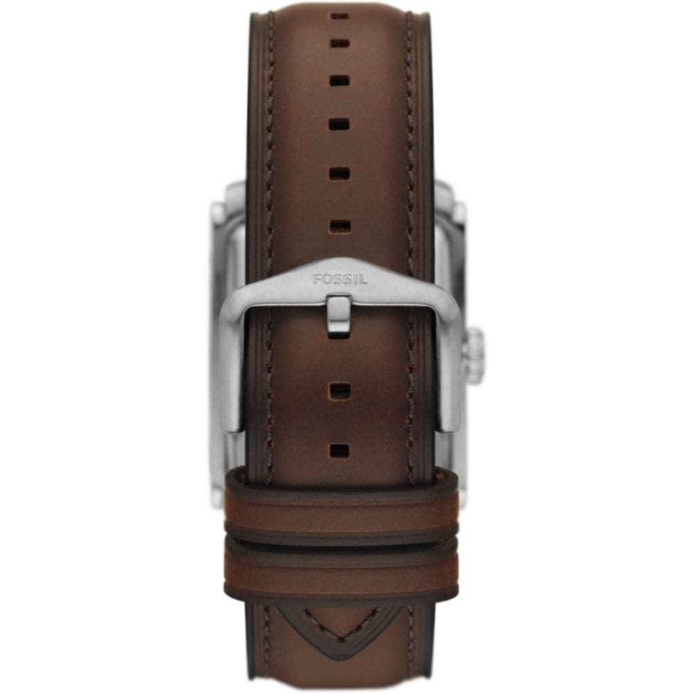 Fossil Carraway Brown Leather Strap Men Watch FS6012