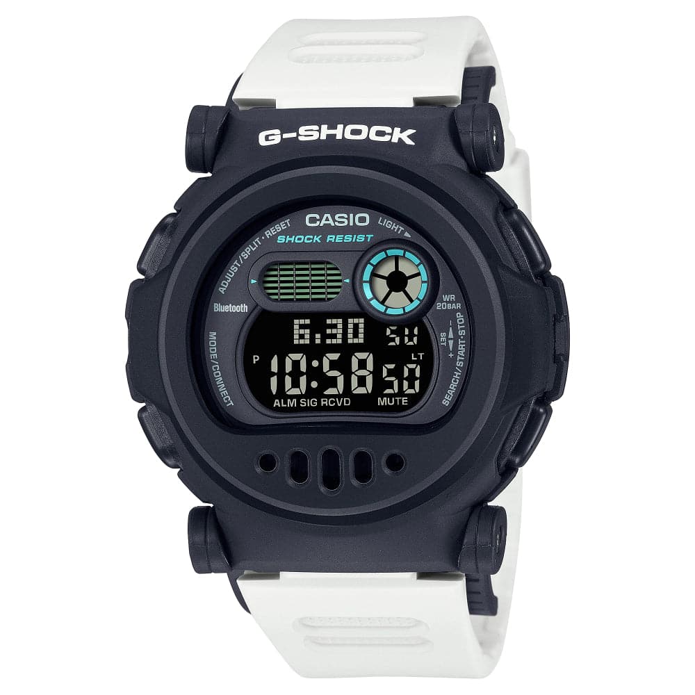 Casio G-Shock Digital White Resin Strap Unisex Watch G-B001SF-7DR