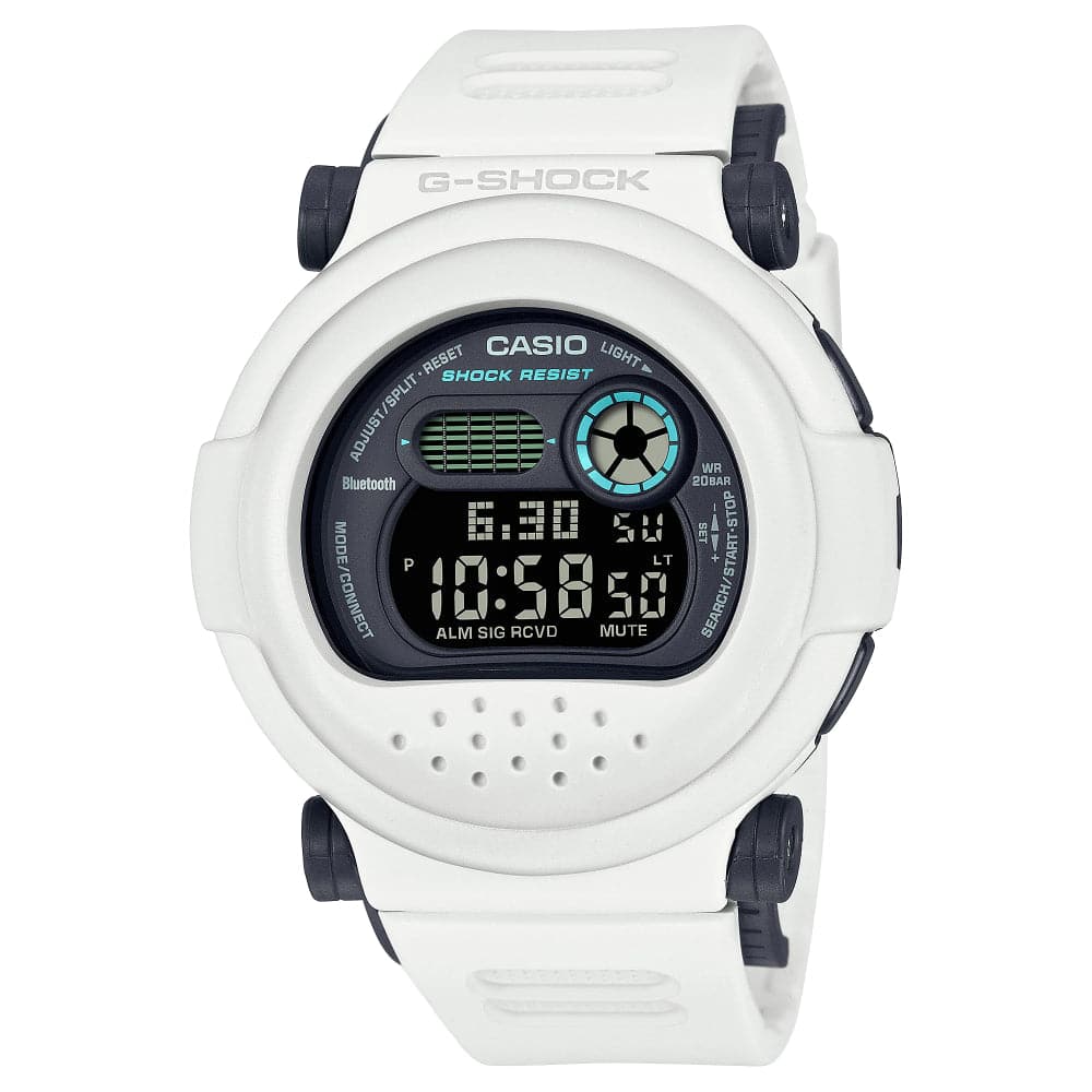 Casio G-Shock Digital White Resin Strap Unisex Watch G-B001SF-7DR