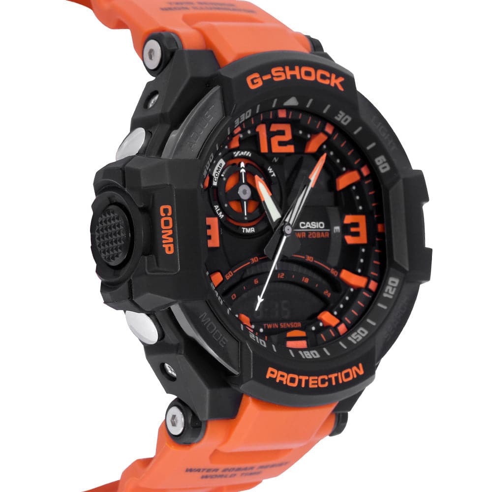 Casio G-Shock Orange Resin Master of G - Air Gravitymaster Men Watch GA-1000-4ADR-P