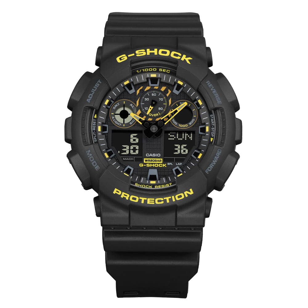 Casio G-Shock Black Dial Resin Strap Men Watch GA-100CY-1ADR