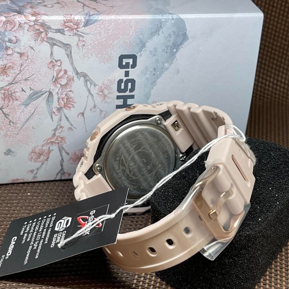 Casio G-Shock Digital-Analogue Pink Resin Strap Women Watch GA-2110SL-4A7DR