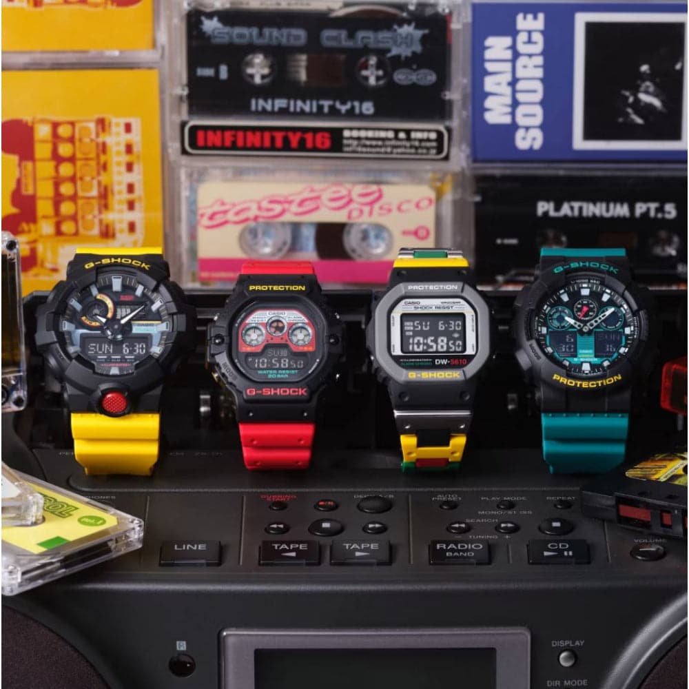 Casio G-Shock Digital-Analogue Yellow Resin Strap Men Watch GA-700MT-1A9DR