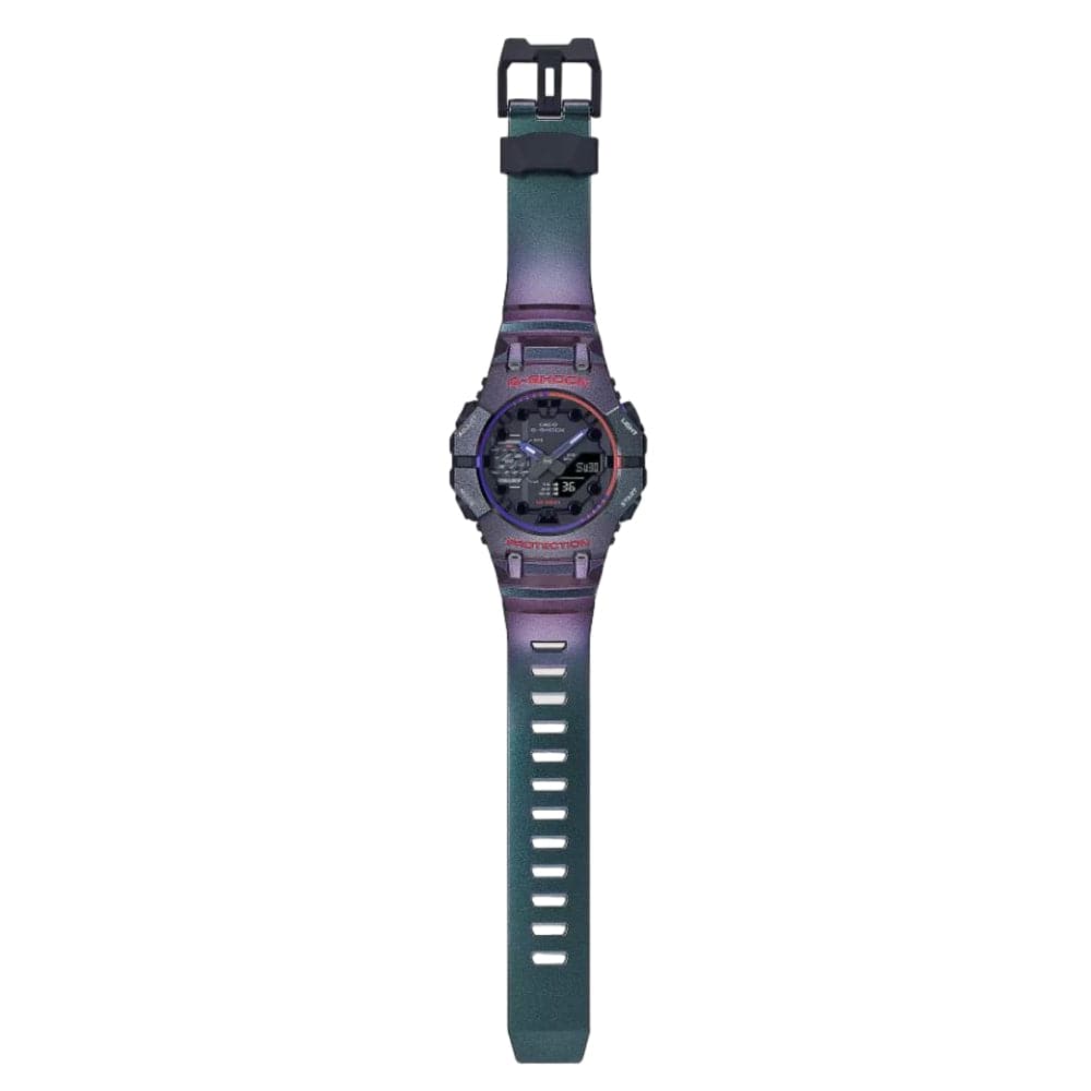 Casio G-Shock Digital-Analogue Purple Resin Strap Men Watch GA-B001AH-6ADR
