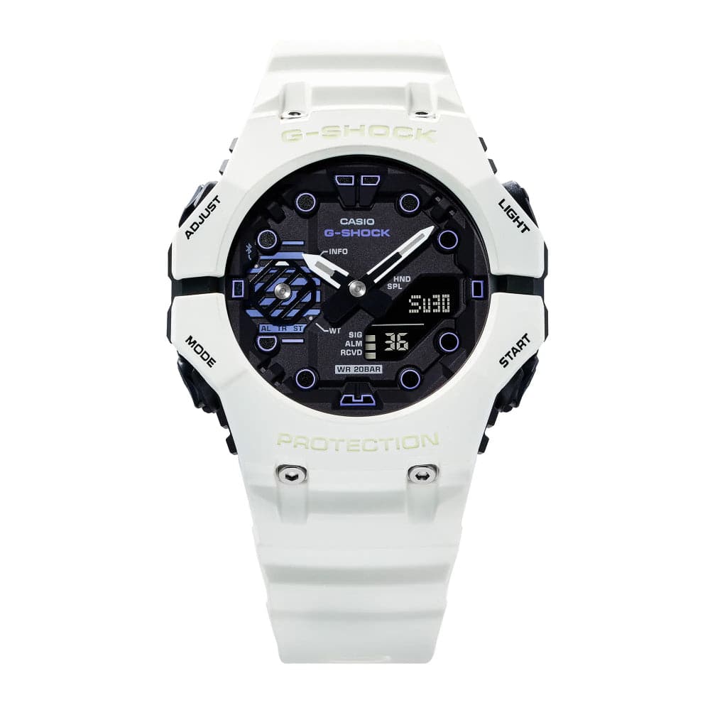 Casio G-Shock White Resin Strap Men Watch GA-B001SF-7ADR