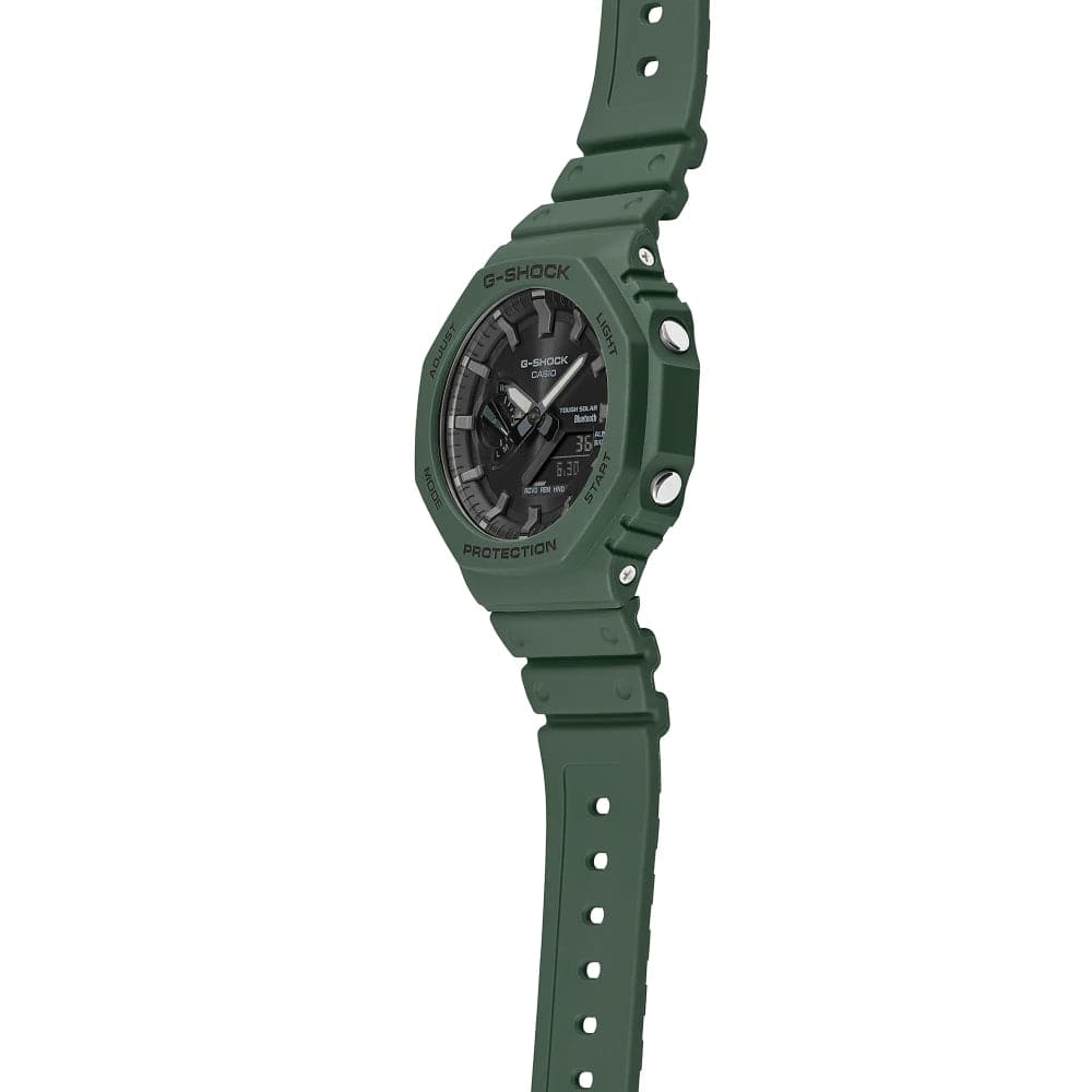 Casio G-Shock Green Resin Strap Men Watch GA-B2100-3ADR