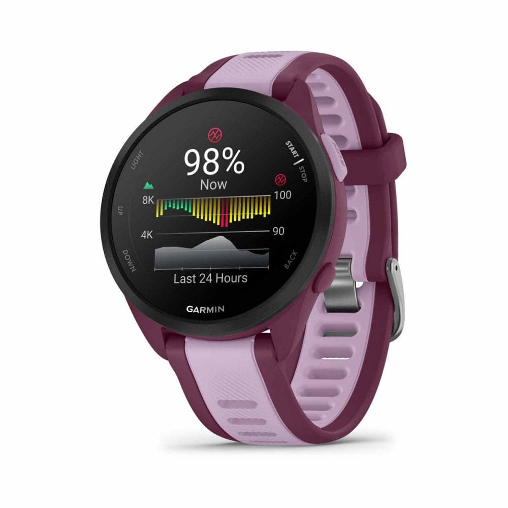 Garmin Forerunner Digital Berry/Lilac Silicone Strap Unisex Smartwatch GM-010-02863-B3