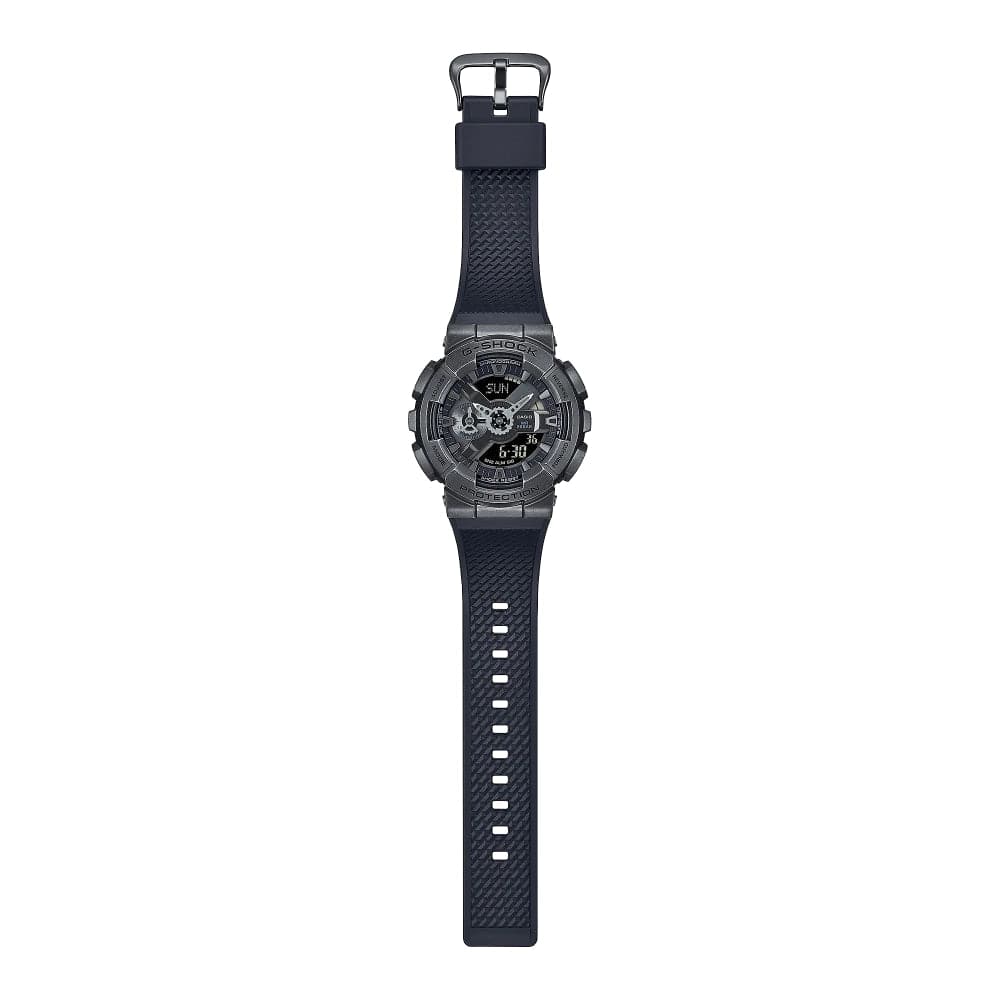 Casio G-Shock Gray Case Black Resin Strap Men Watch GM-110VB-1ADR