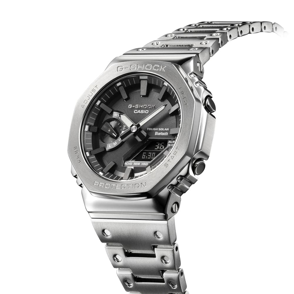 Casio G-Shock Silver Stainless Steel Strap Men Watch GM-B2100D-1ADR-P