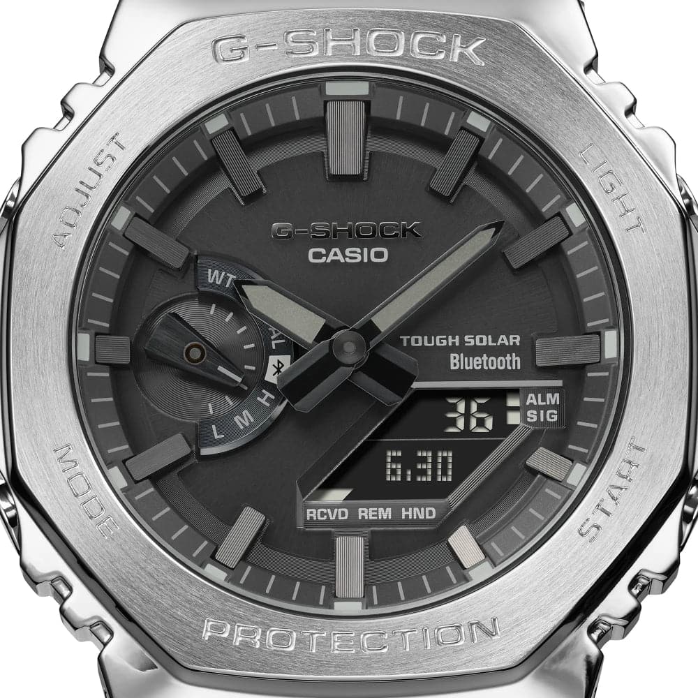 Casio G-Shock Silver Stainless Steel Strap Men Watch GM-B2100D-1ADR-P