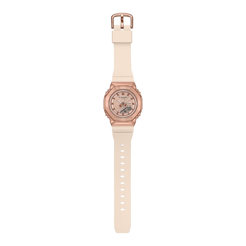 Casio G-Shock Pink Beige Resin Strap Women Watch GM-S2100PG-4ADR-P