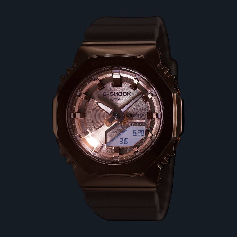 Casio G-Shock Pink Beige Resin Strap Women Watch GM-S2100PG-4ADR-P