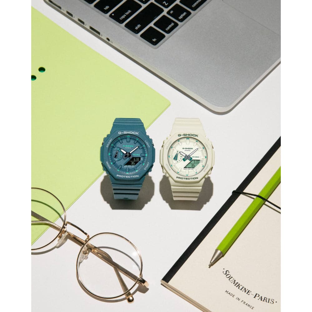 Casio G-Shock Digital-Analogue Blue Resin Strap Men Watch GMA-S2100GA-3ADR-P