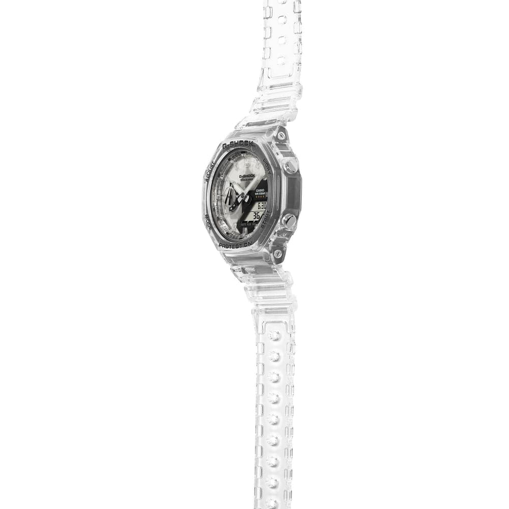 Casio G-Shock Digital-Analogue Transparent Resin Strap Men Watch GMA-S2140RX-7ADR-P