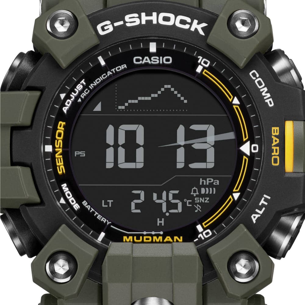 Casio G-Shock Master of G - Land Mudman Green Resin Strap Men Watch GW-9500-3DR