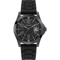 Guess Black Dial Black Rubber Strap Men Watch GW0058G4
