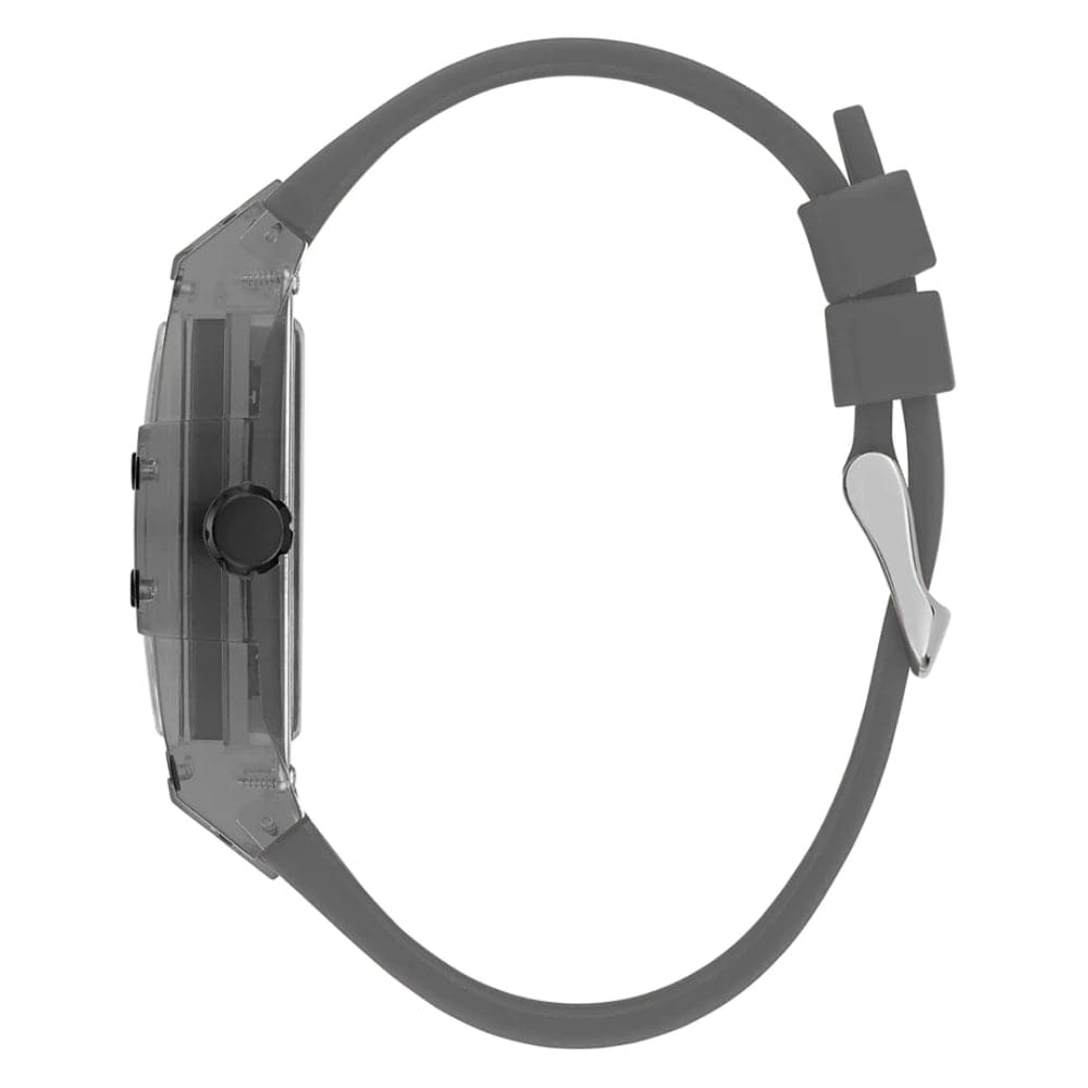 Guess Multifunction Grey Silicone Strap Men Watch GW0203G9
