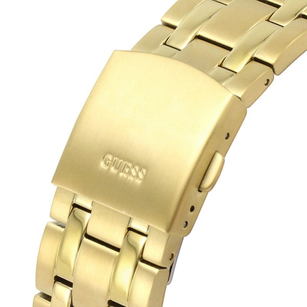 Guess Chronograph Black Dial Gold Stainless Steel Strap Men Watch GW0260G2