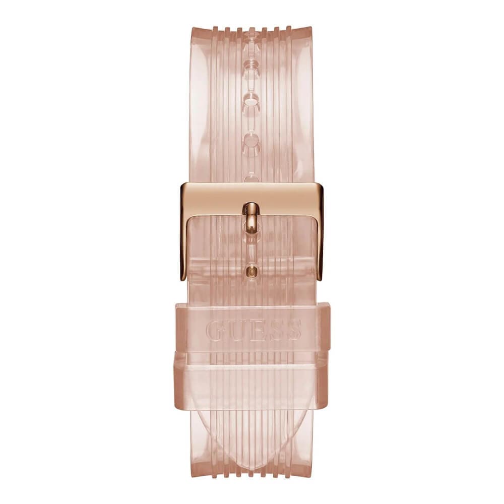 Guess Chronograph Pink Bio-Based Resin Strap Women Watch GW0409L3