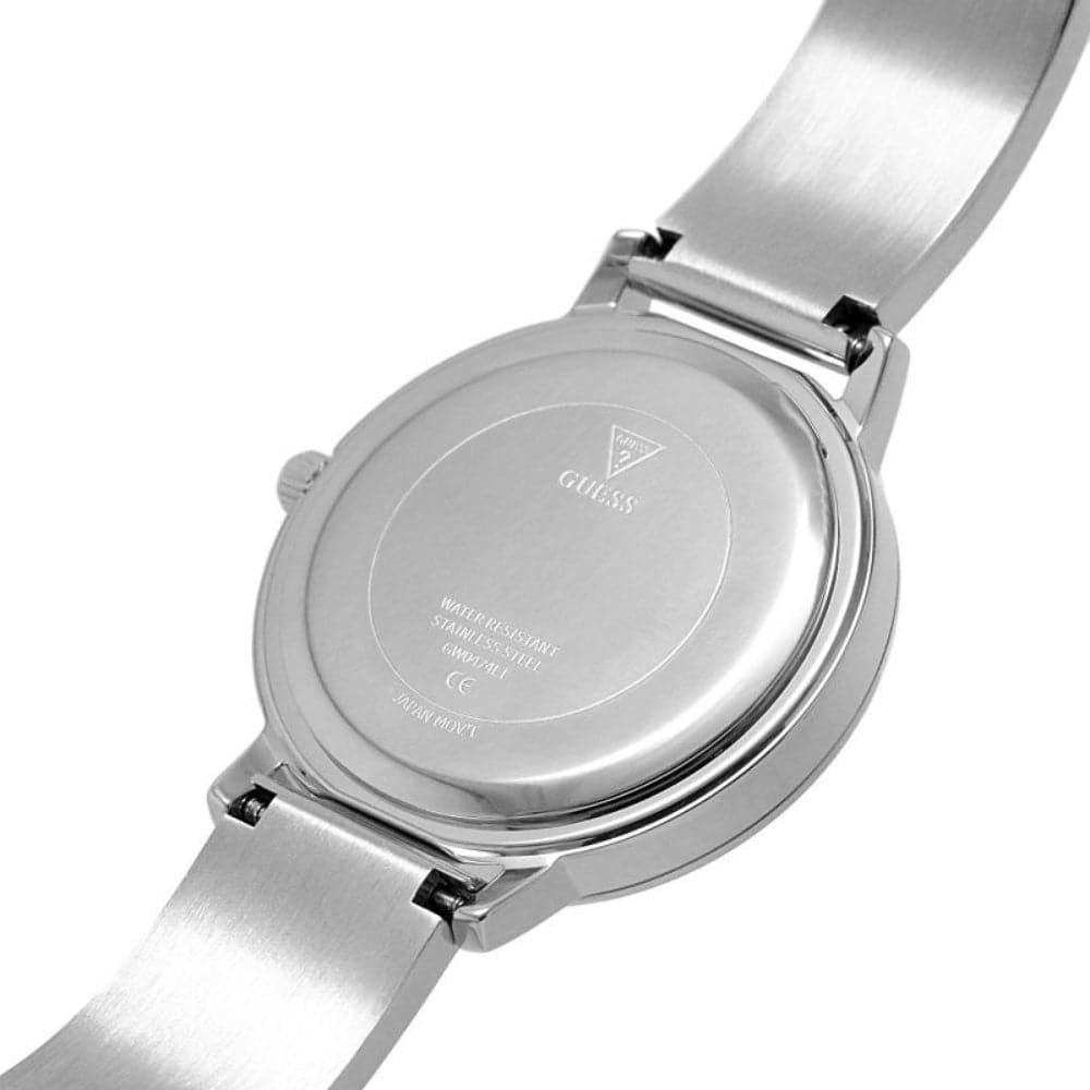 Guess Tri Luxe Silver Dial & Stainless Steel Strap Women Watch GW0474L1