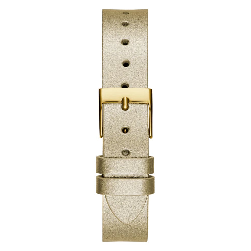 Guess Analog Gold Leather Strap Women Watch GW0535L4