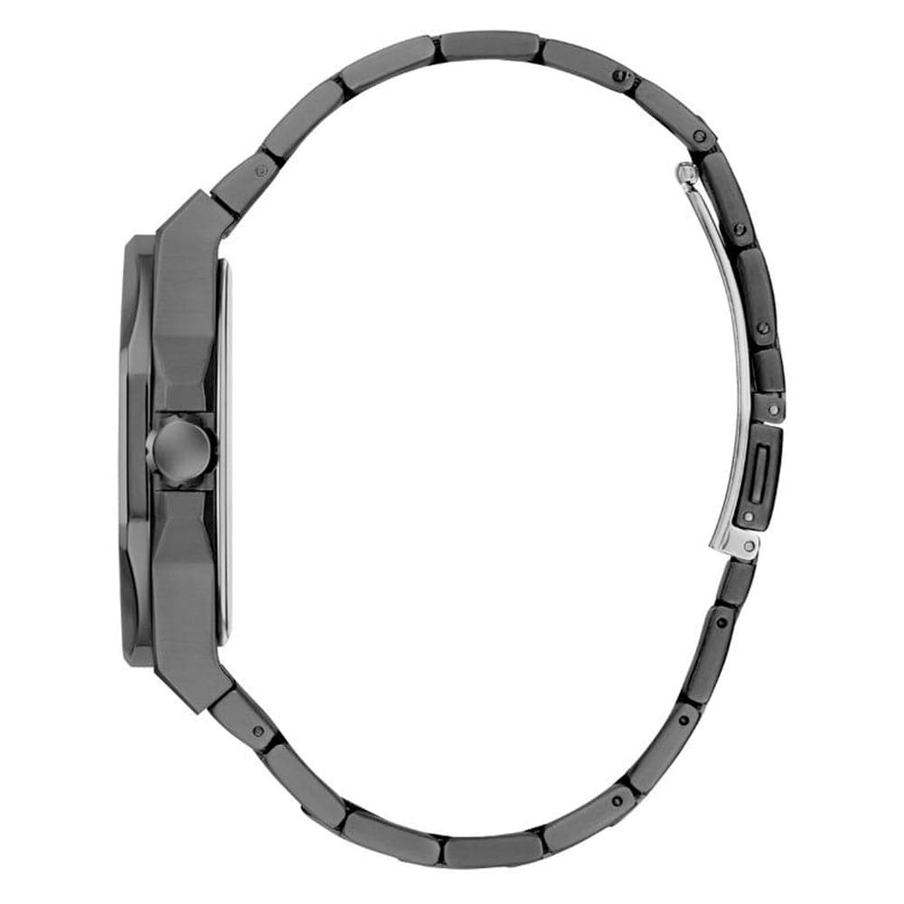 Guess Emperor Black Dial Stainless Steel Strap Men Watch GW0573G3