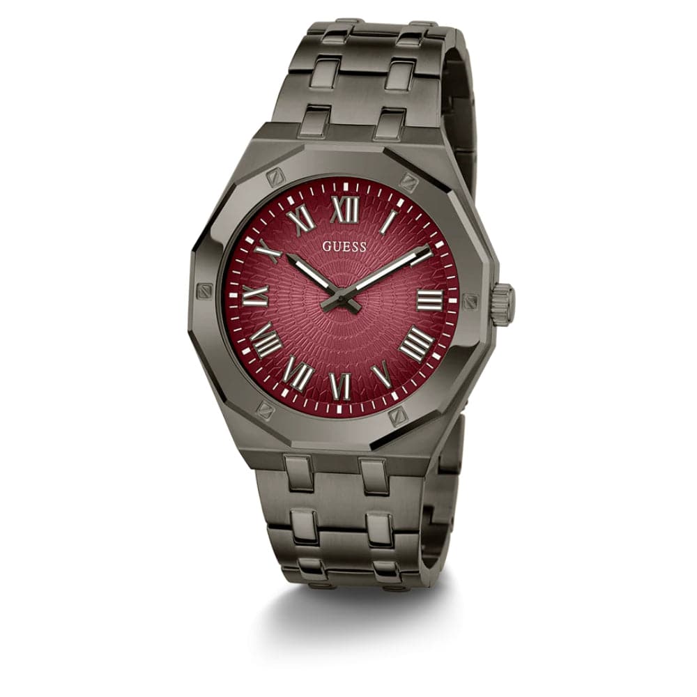 Guess Analog Gunmetal Stainless Steel Strap Men Watch GW0575G5