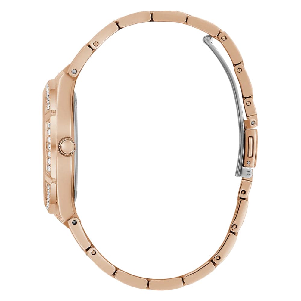 Guess Multifunction Rose Gold Stainless Steel Strap Women Watch GW0604L3