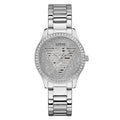 Guess Silver Dial Stainless Steel Strap Women Watch GW0605L1
