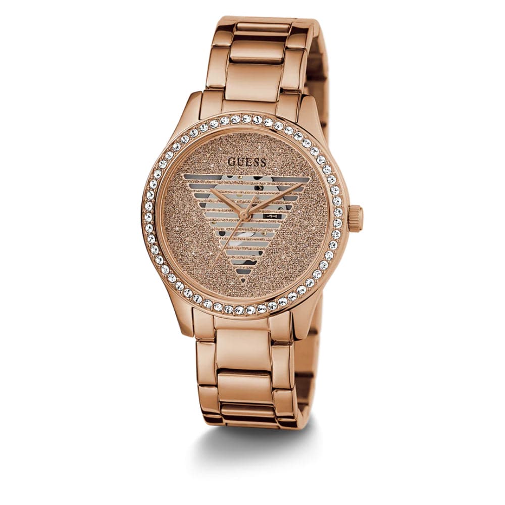 Guess Rose Gold Stainless Steel Strap Women Watch GW0605L3