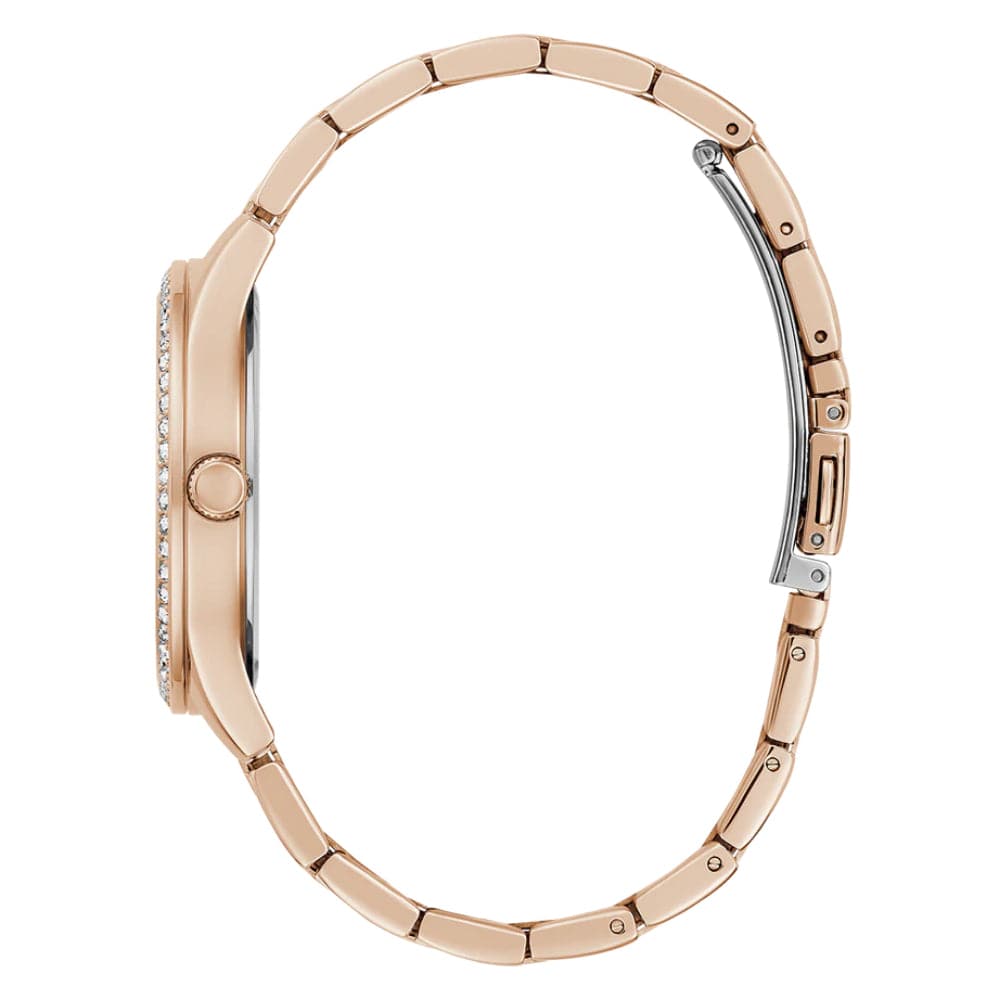 Guess Rose Gold Stainless Steel Strap Women Watch GW0605L3