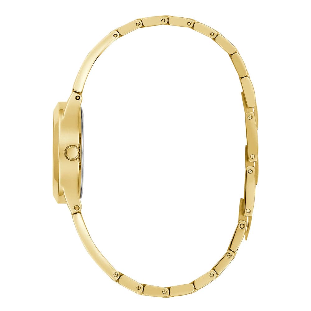 Guess Analog Gold Dial Stainless Steel Strap Women Watch GW0609L2