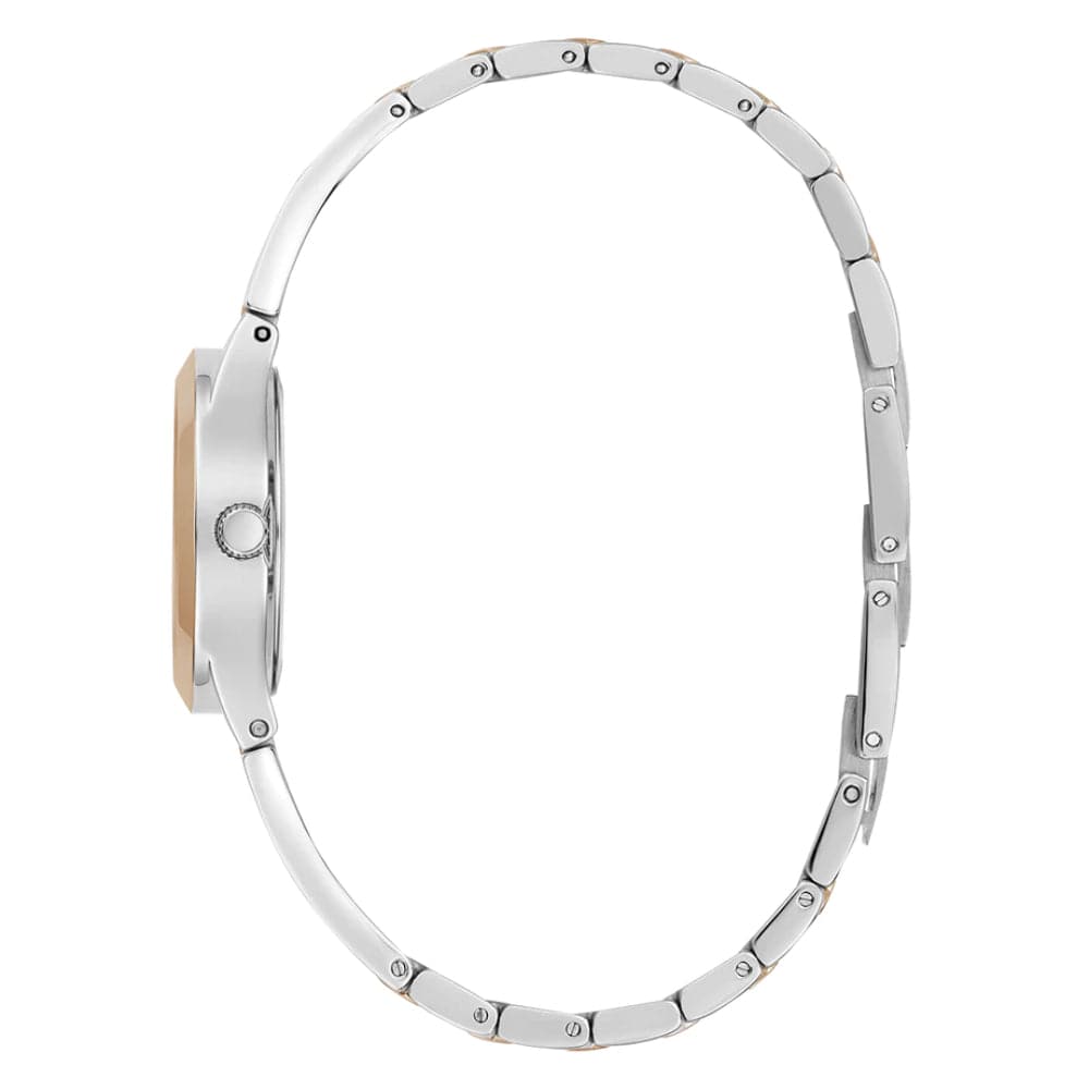 Guess Analog Silver Dial Two-Tone Stainless Steel Strap Women Watch GW0609L3