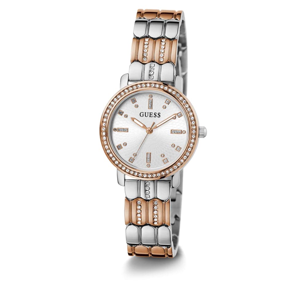 Guess Analog Silver Stainless Steel Strap Women Watch GW0612L3