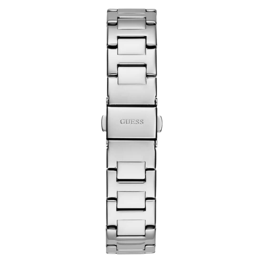 Guess Black Dial Silver Stainless Steel Strap Women Watch GW0615L1