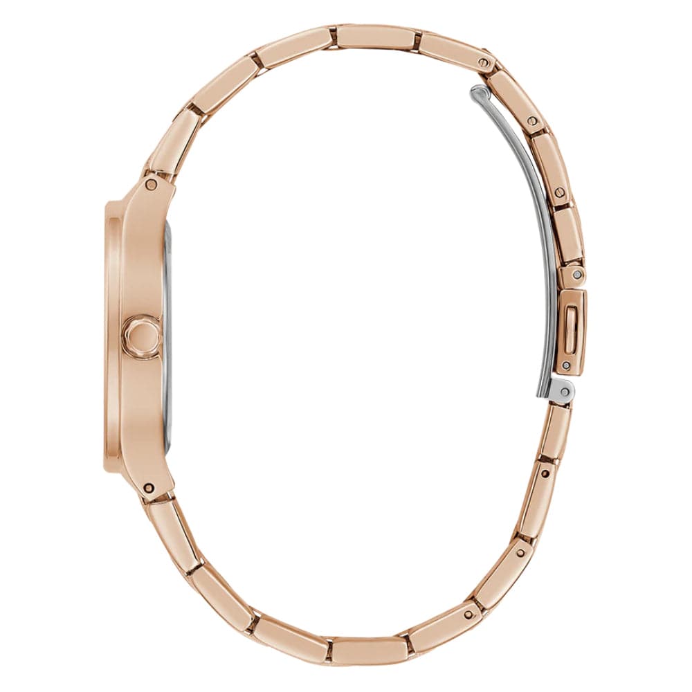 Guess Analog Rose Gold Stainless Steel Strap Women Watch GW0615L3
