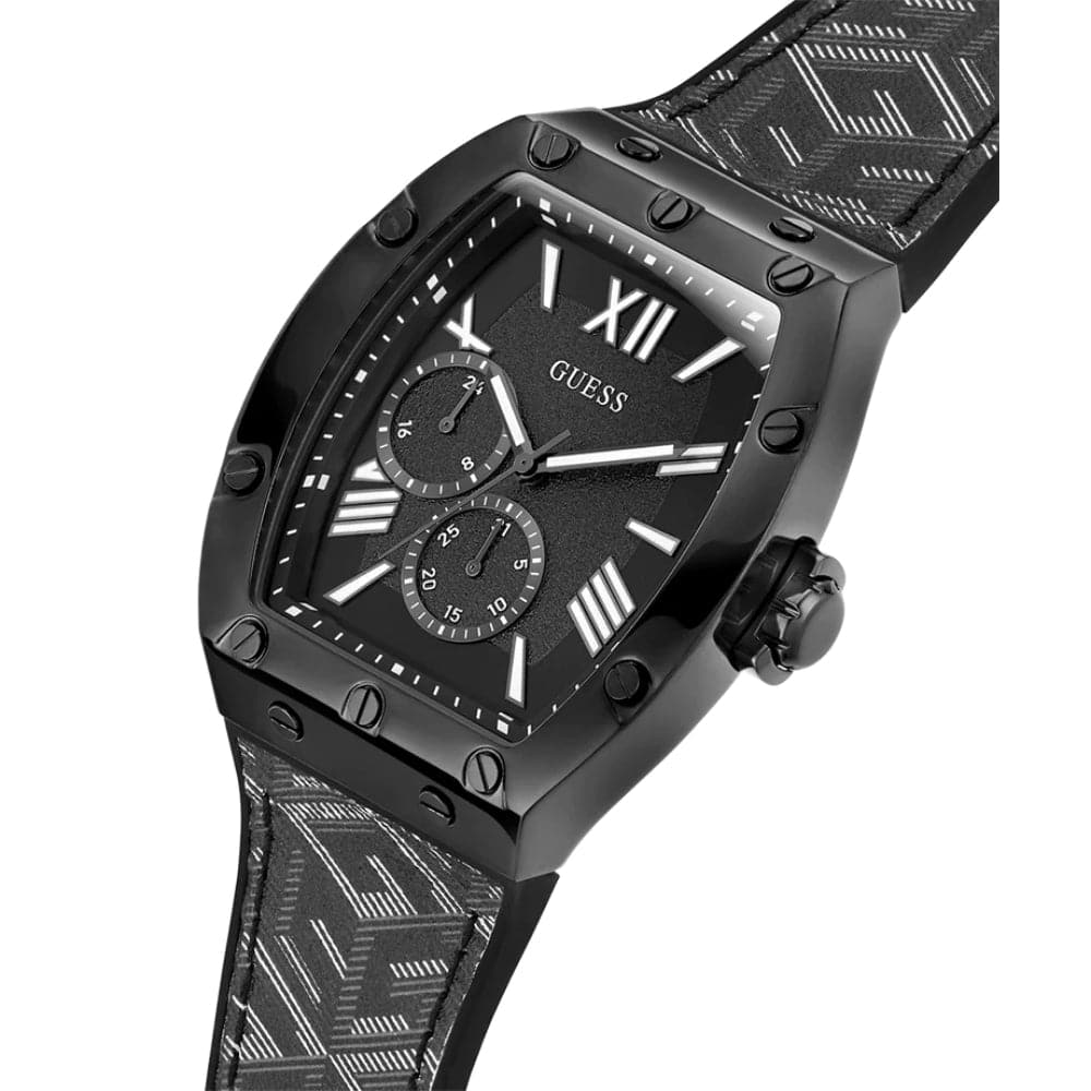 Guess Multifunction Black Dial & Silicone Strap Men Watch GW0645G2