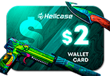 Hellcase.com 2 USD Wallet Card Code