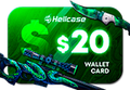 Hellcase.com 20 USD Wallet Card Code