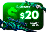 Hellcase.com 20 USD Wallet Card Code