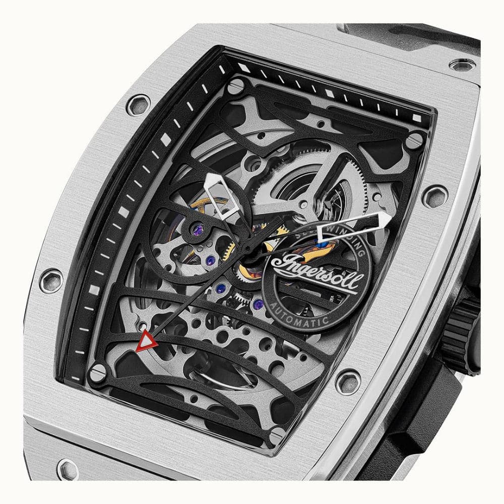 Ingersoll The Challenger Black Rubber Strap Men Watch I12301