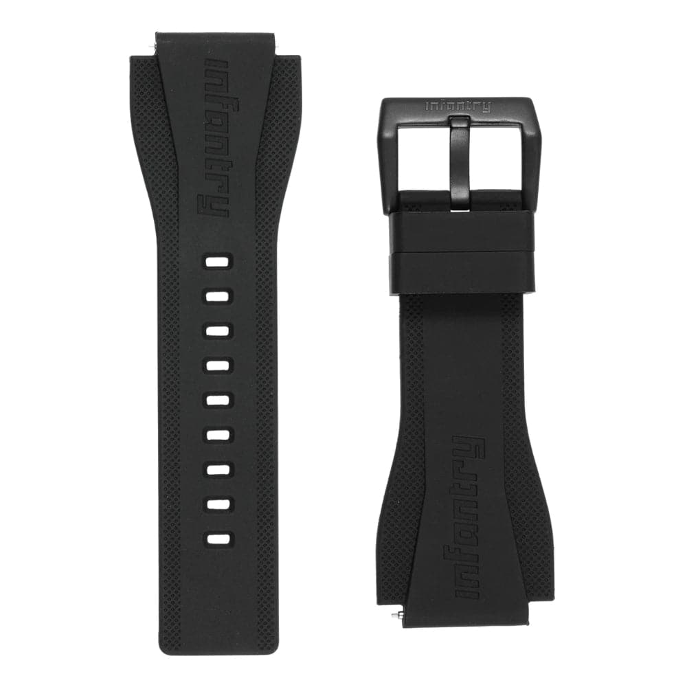 Infantry Strap Black Silicone IN-47STP-01
