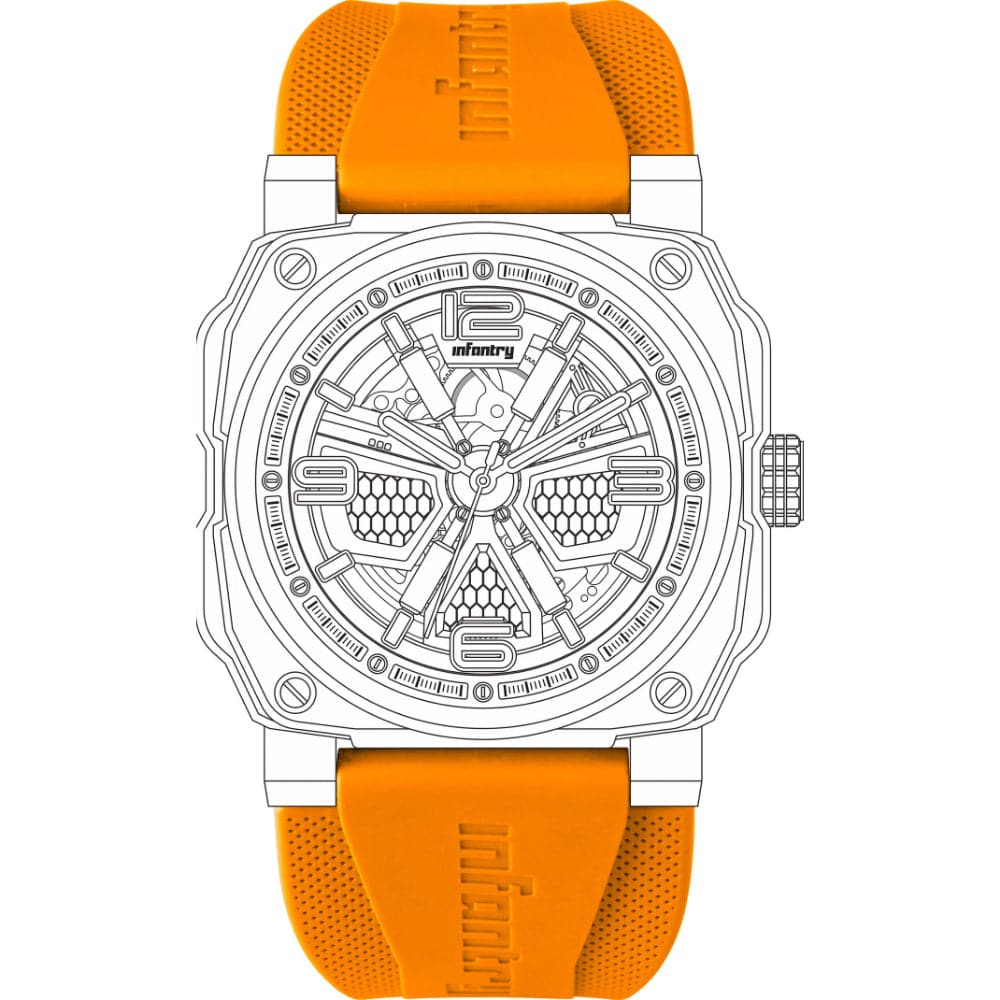 Infantry Strap Orange Silicone IN-47STP-07