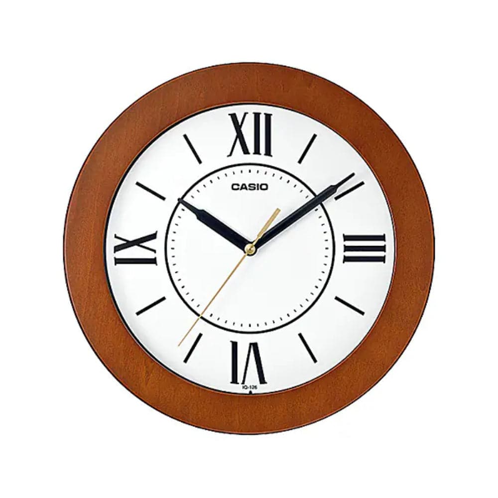 Casio Round Wall White Dial Clock IQ-126-5BDF-P