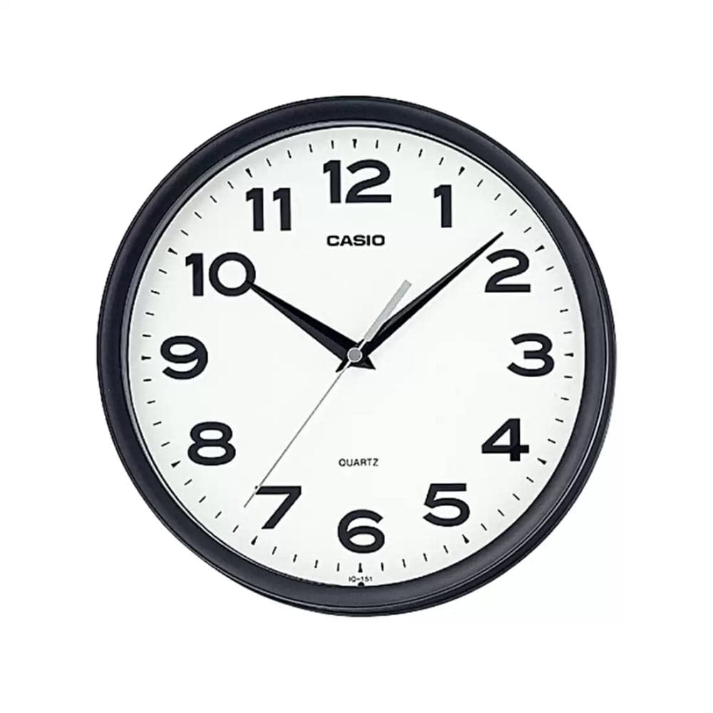 Casio Clock White Dial Round Wall IQ-151-1DF-P