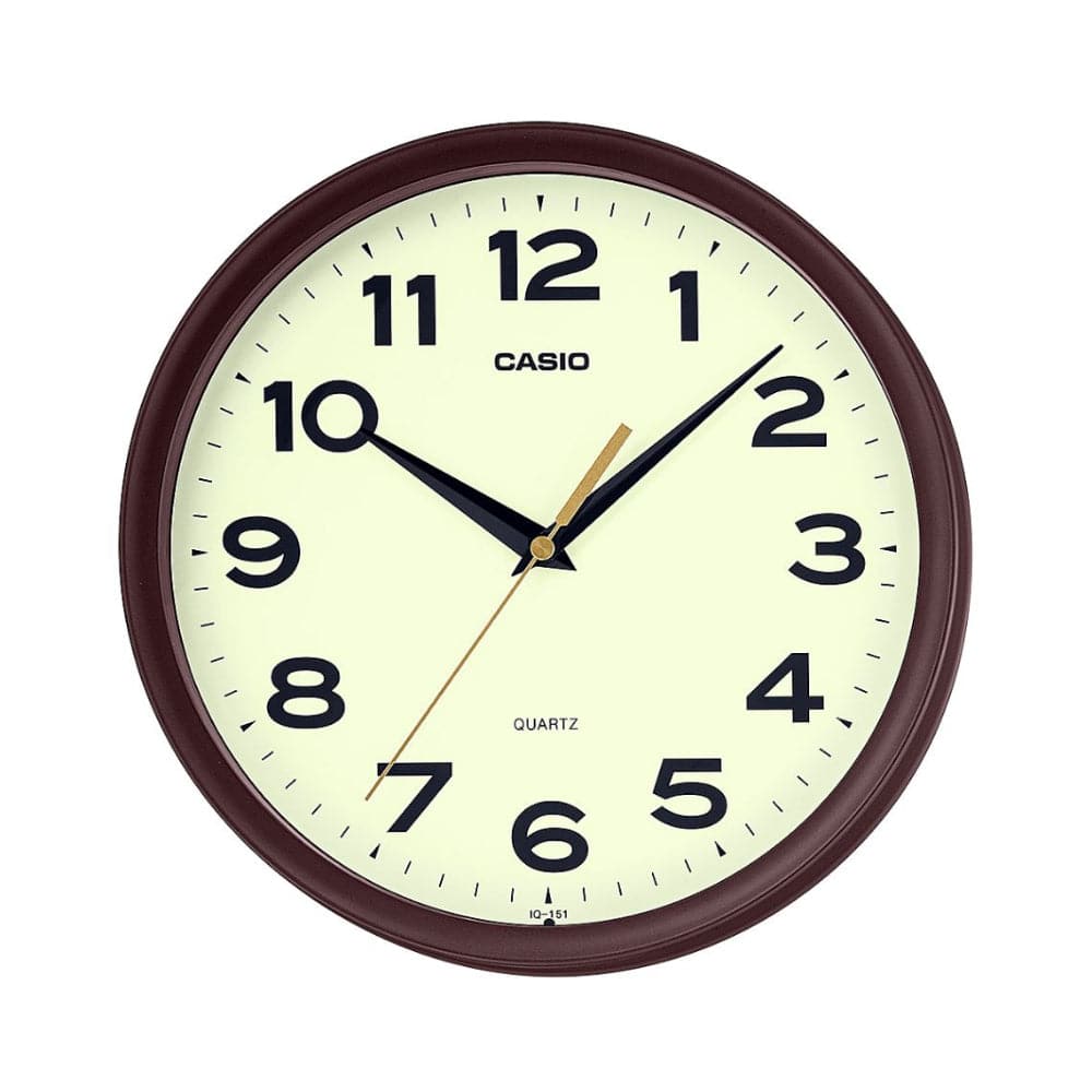 Casio Clock White Dial Round Wall IQ-151-5DF-P